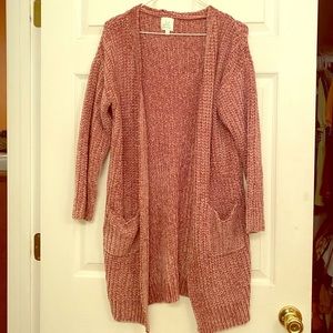 Chenille Cardigan Sweater with Pockets NWOTs
